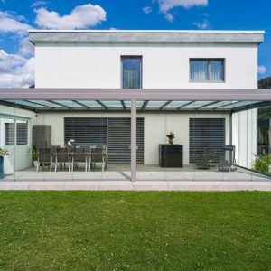 Dach szklany wolnostojący